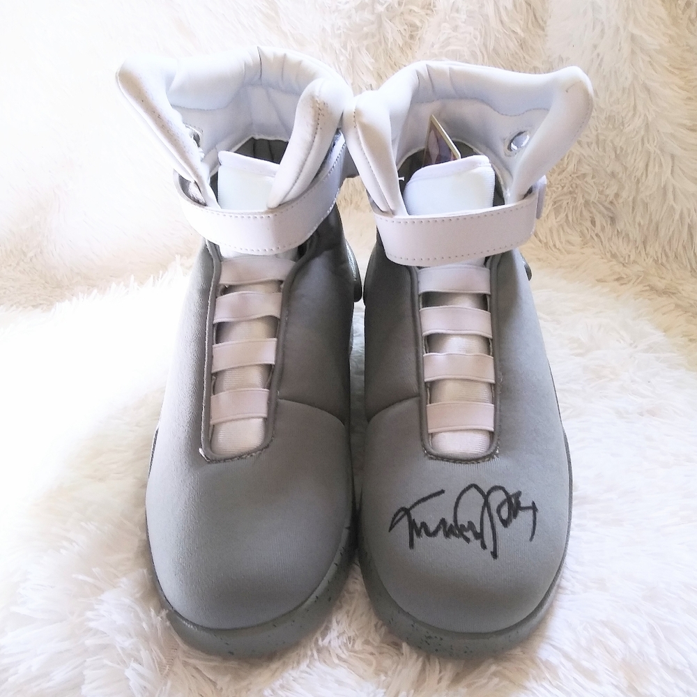 Michael J. Fox Autographed Back to the Future 2 Shoes